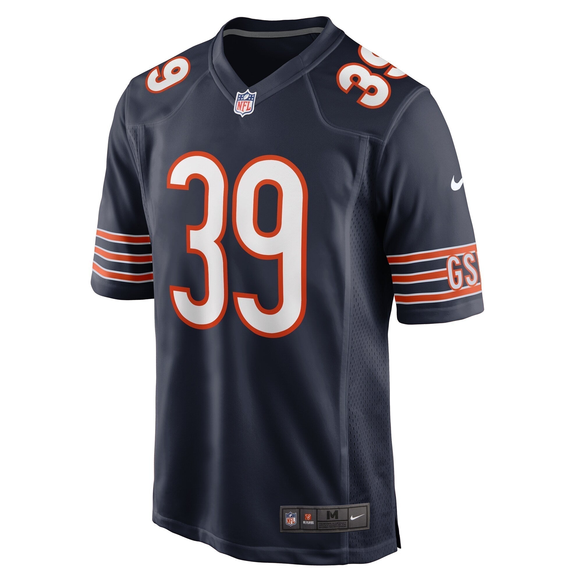 Quindell Johnson Chicago Bears Nike Team Game Jersey -  Navy