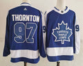 Men's Toronto Maple Leafs Joe Thornton #97 Blue Player Jersey1