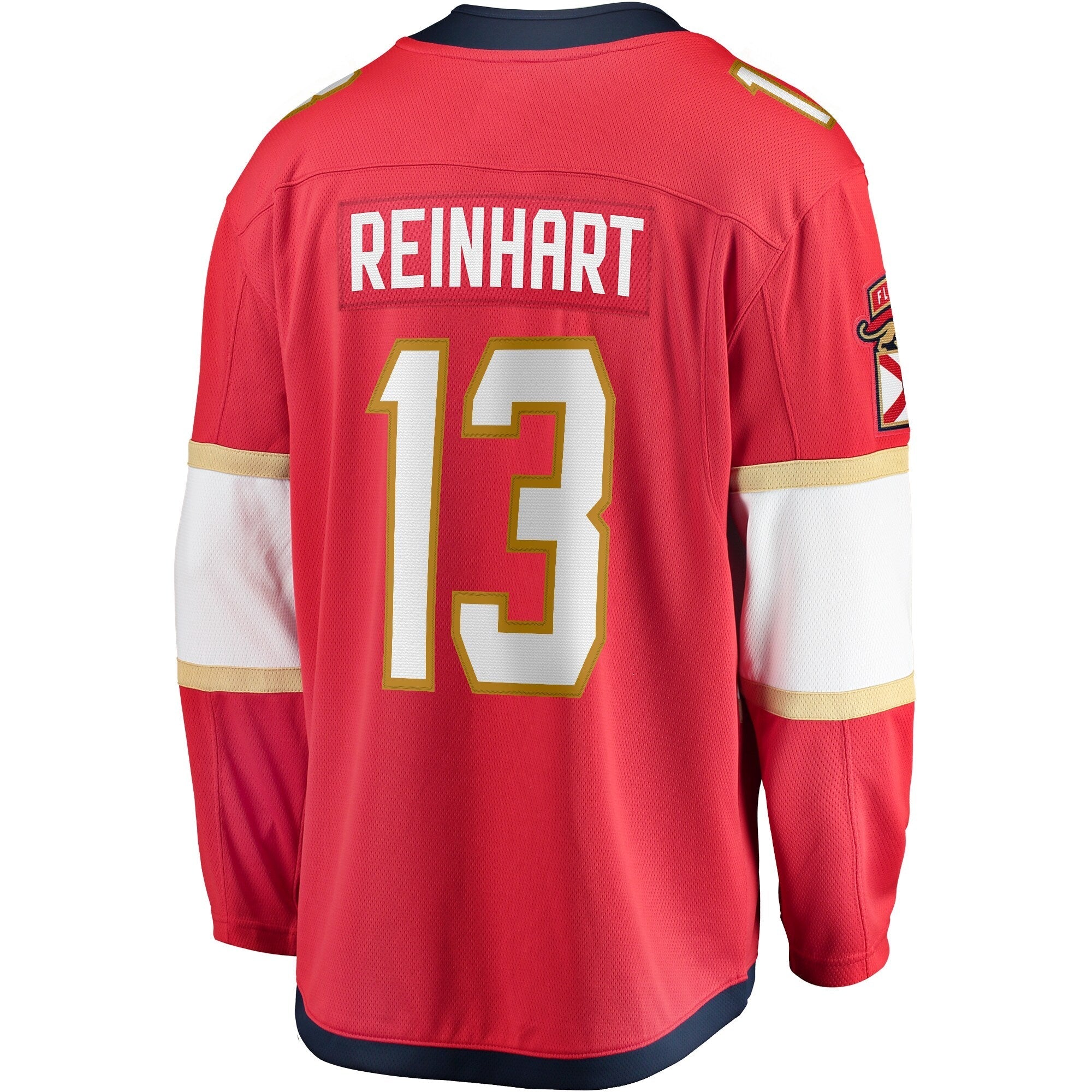 Sam Reinhart Florida Panthers   Home 2024 Stanley Cup Champions Breakaway  Jersey ��������������������������������������������������������������������������������� Red