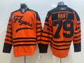 Men's Philadelphia Flyers Carter Hart #79 Orange Replica Player Jersey1