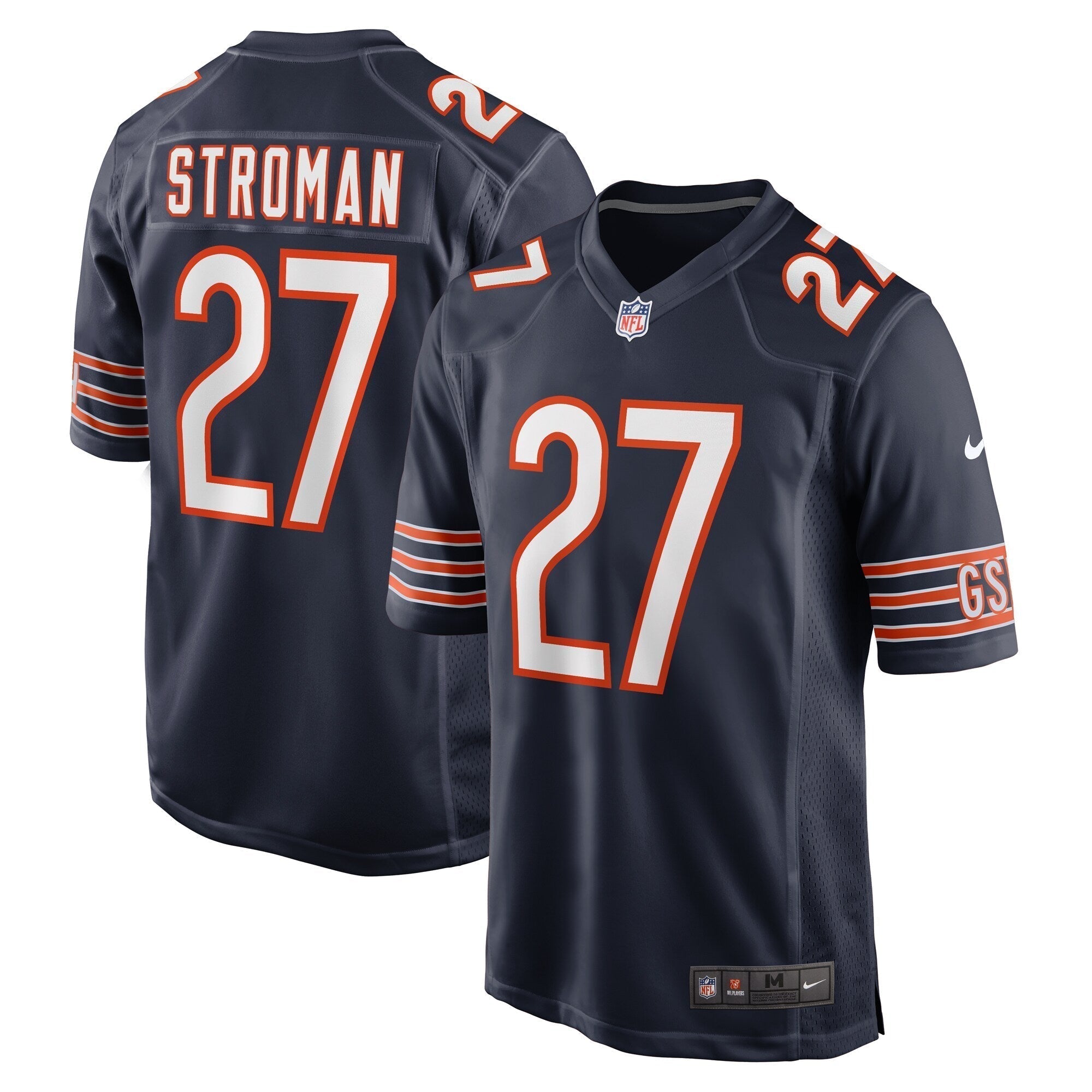 Greg Stroman Chicago Bears Nike Team Game Jersey -  Navy