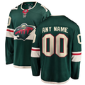 Men's Minnesota Wild Green Home Breakaway Custom Jersey1