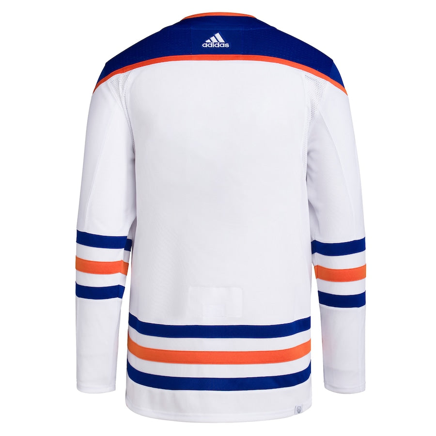 Edmonton Oilers   Men's Away Primegreen   Blank Jersey - White