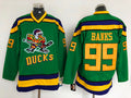 Men's Anaheim Ducks Adam Banks #99 Green Breakaway Player Jersey1