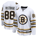 Men's Boston Bruins David Pastrnak #88 White Player Game Jersey1