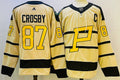 Men's Pittsburgh Penguins Sidney Crosby #87 Yellow Player Game Jersey1