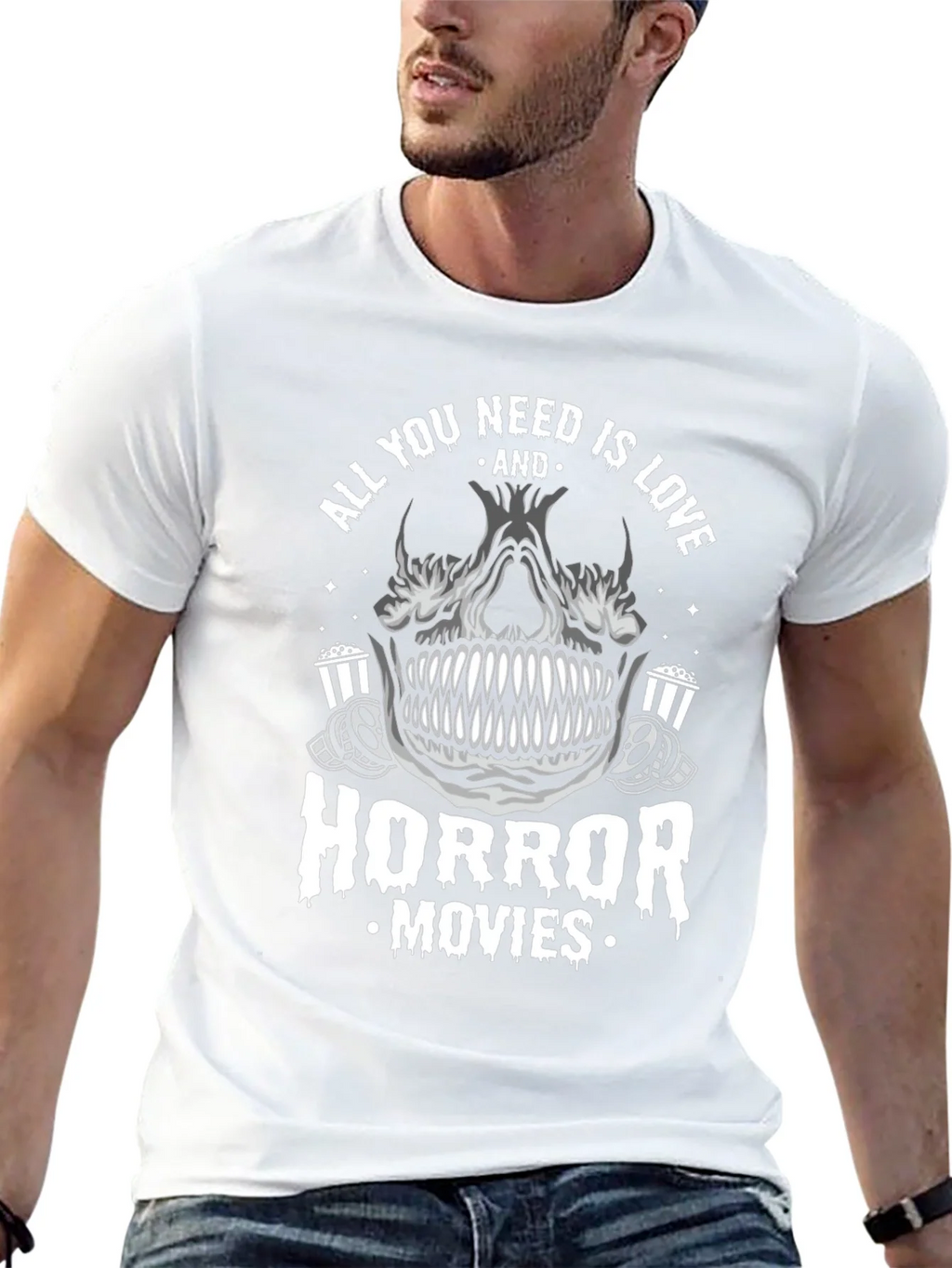 Horror Movies Skull T-Shirt