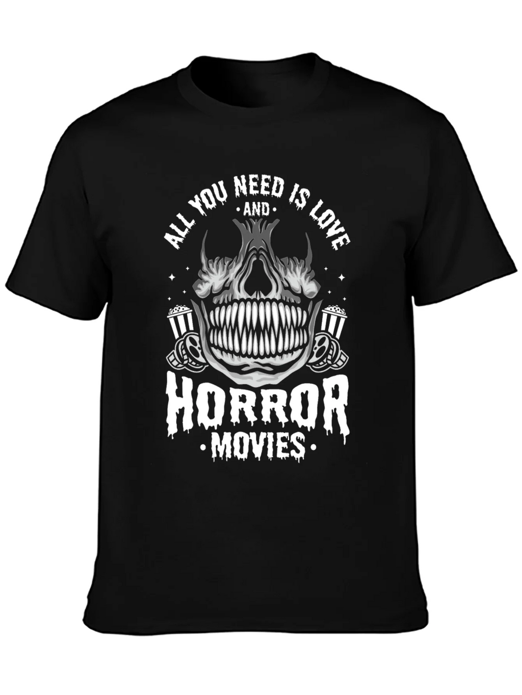Horror Movies Skull T-Shirt
