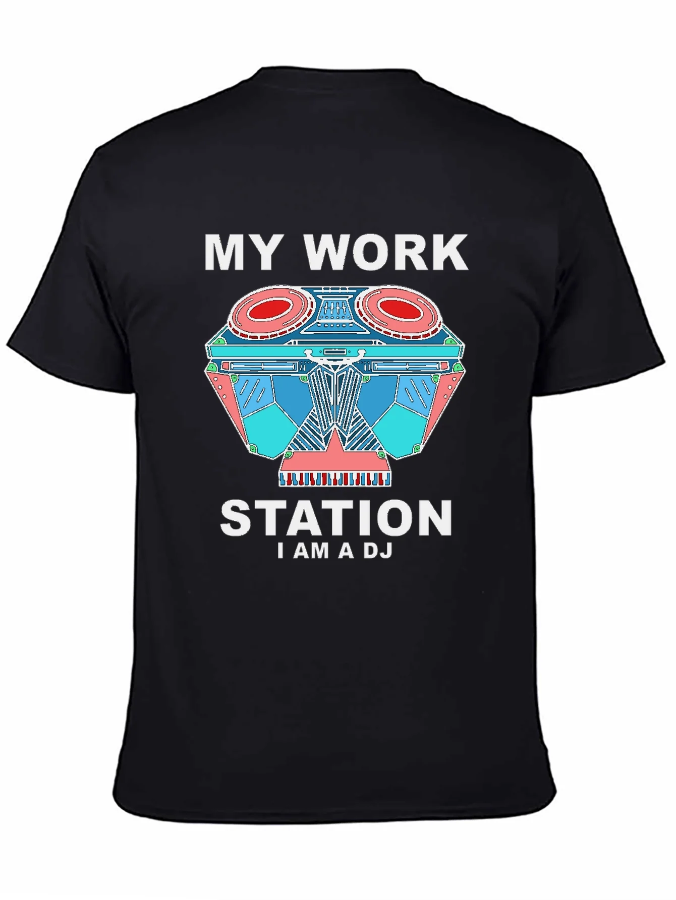 My Work Station DJ T-Shirt - Music Lover Apparel
