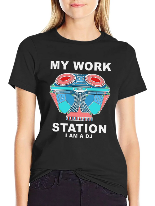 My Work Station DJ T-Shirt - Music Lover Apparel