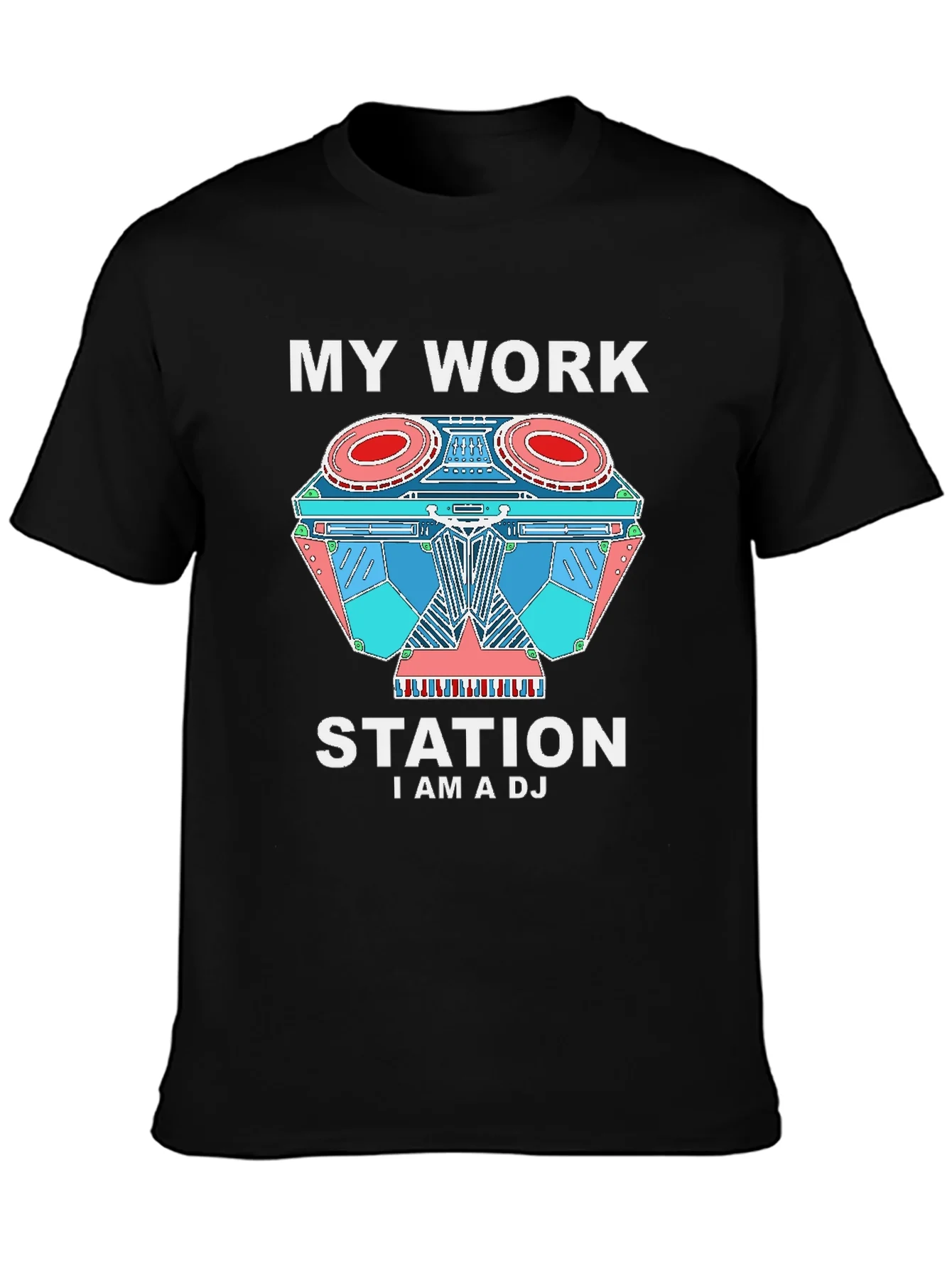 My Work Station DJ T-Shirt - Music Lover Apparel