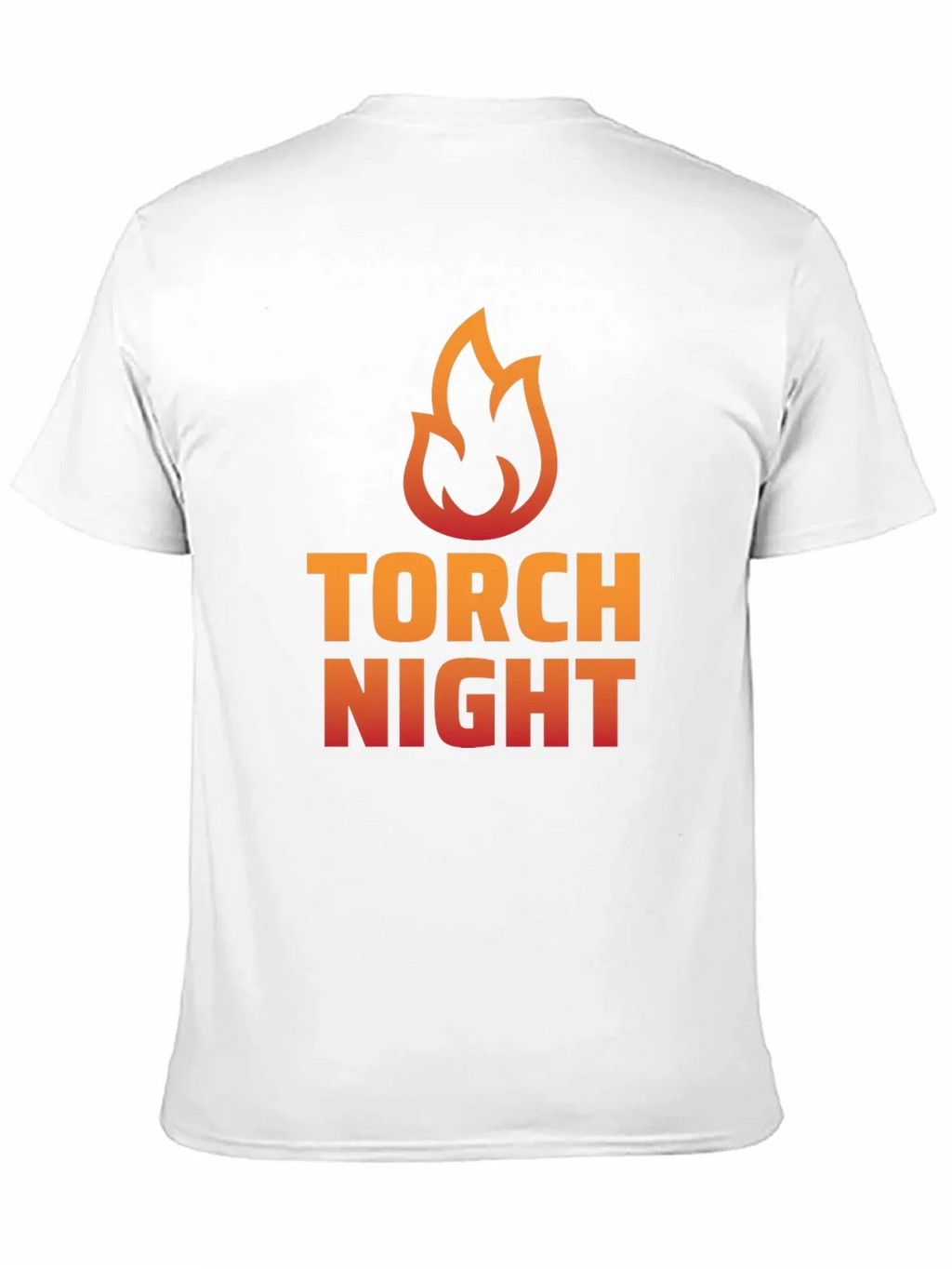 Torch Night Graphic Tee - Bold Flame Design