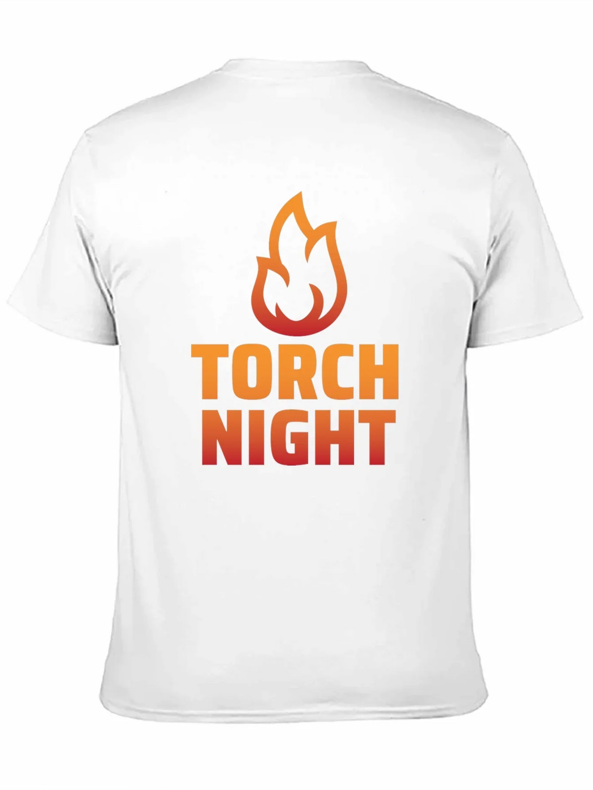 Torch Night Graphic Tee - Bold Flame Design