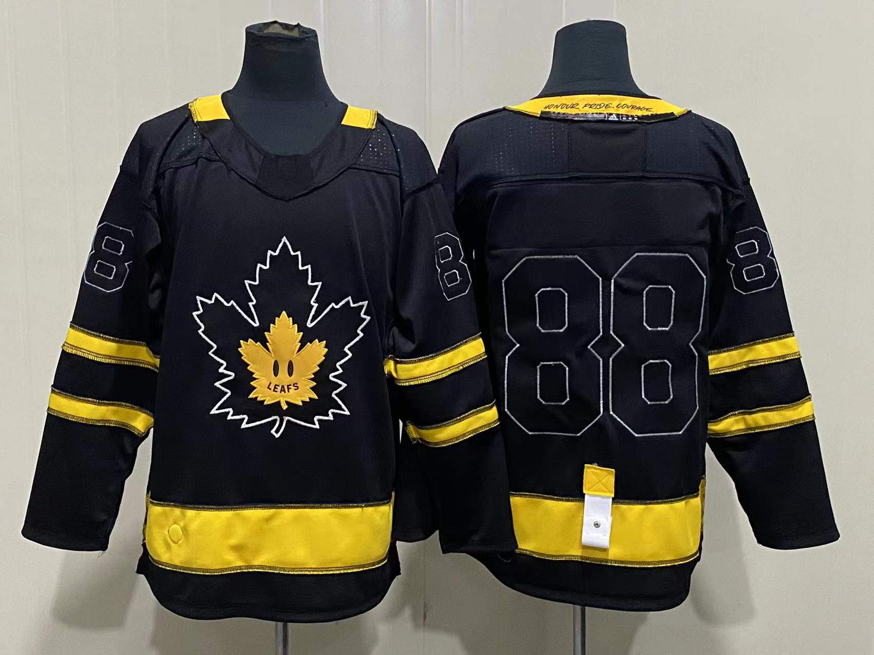Men's Toronto Maple Leafs William Nylander #88 Black Player Game Jersey1