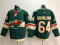 Men's Minnesota Wild Mikael Granlund #64 Green Home Breakaway Player Jersey1