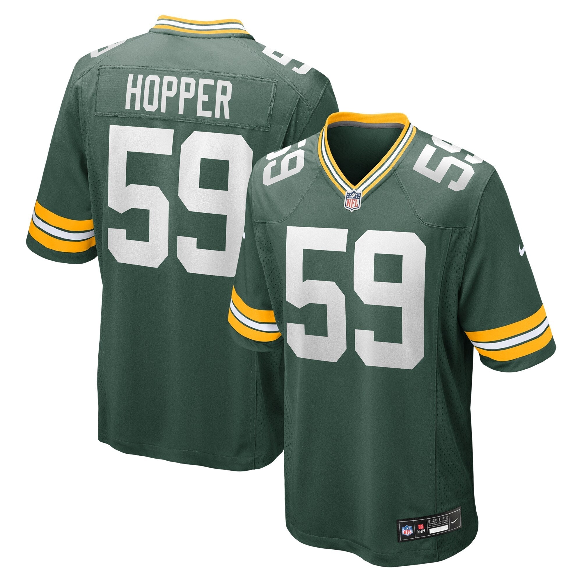 Ty'Ron Hopper Green Bay Packers Nike  Game Jersey -  Green