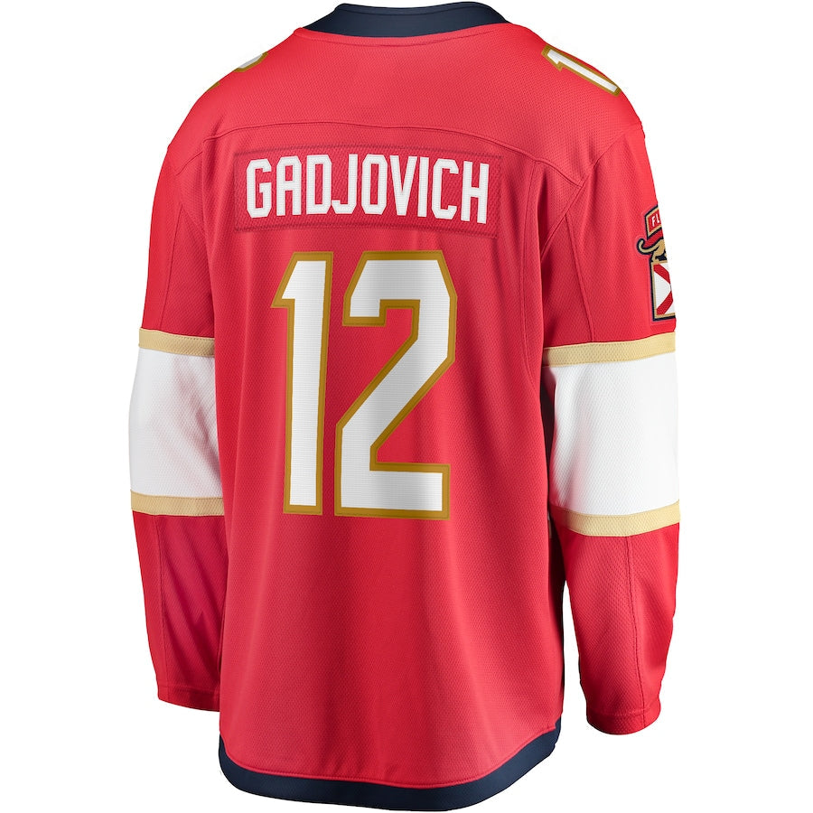 Jonah Gadjovich Florida Panthers   Premier Breakaway  Jersey - Red