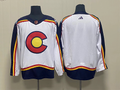Men's Colorado Avalanche White Blank Player Jersey1