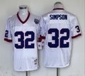 Men's Buffalo Bills OJ Simpson Mitchell & Ness White Legacy Replica Player Jersey1