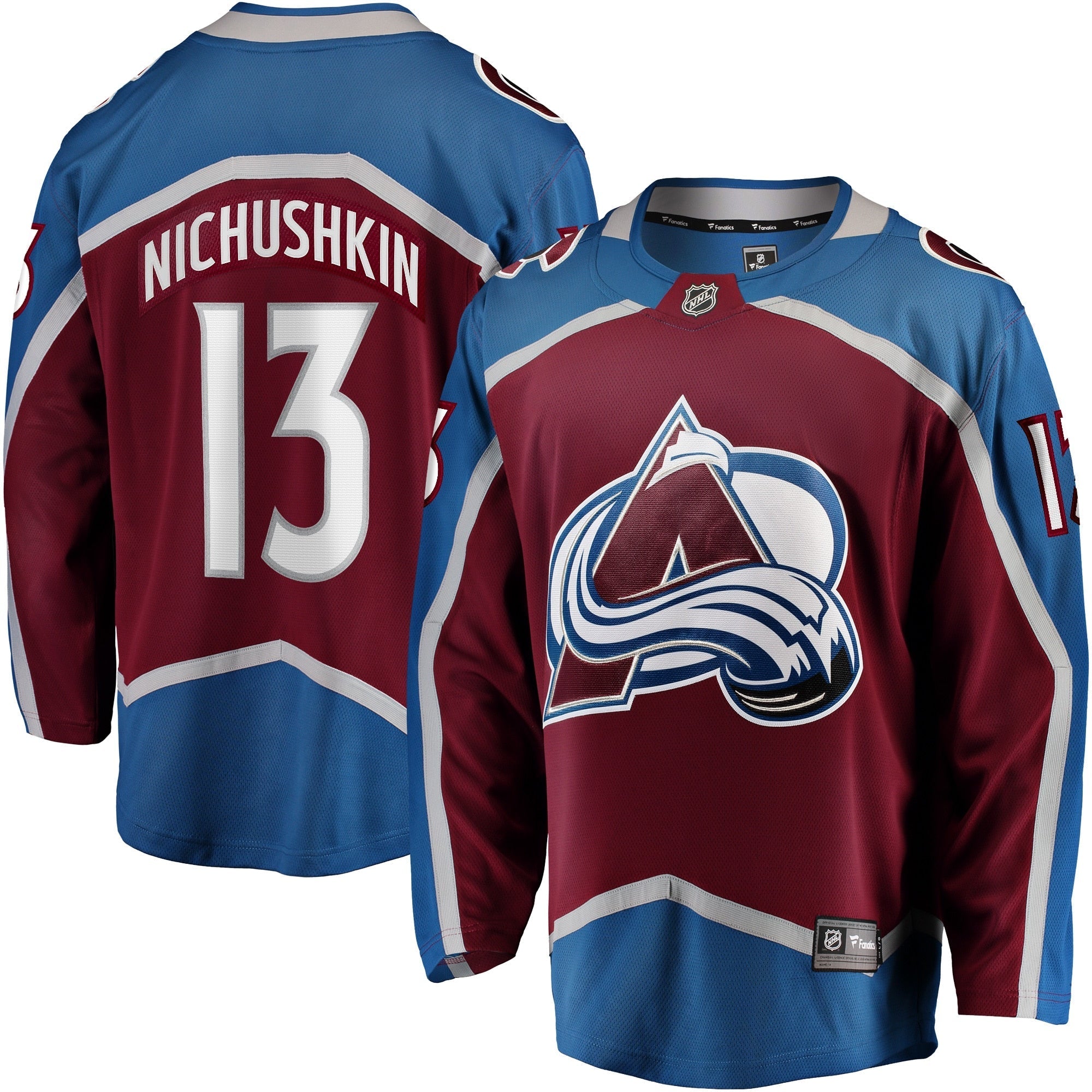 Valeri Nichushkin Colorado Avalanche   Breakaway  Jersey - Burgundy