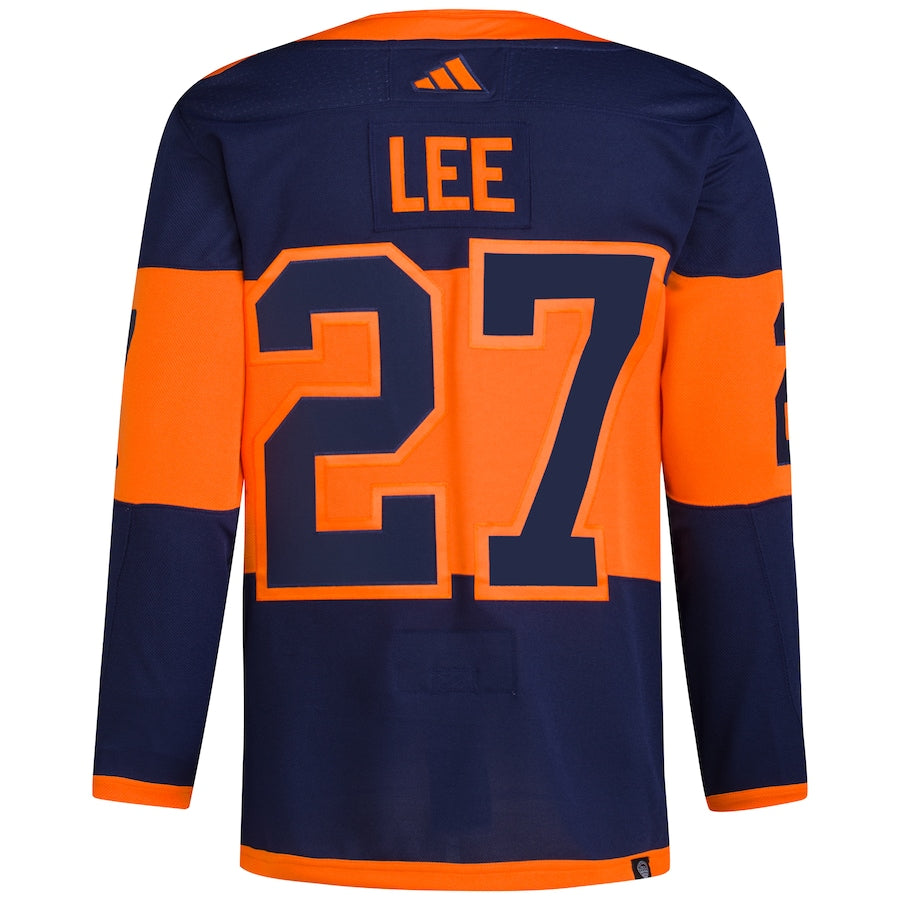 Anders Lee New York Islanders   2024 NHL Stadium Series Primegreen   Jersey ��������������������������� Navy