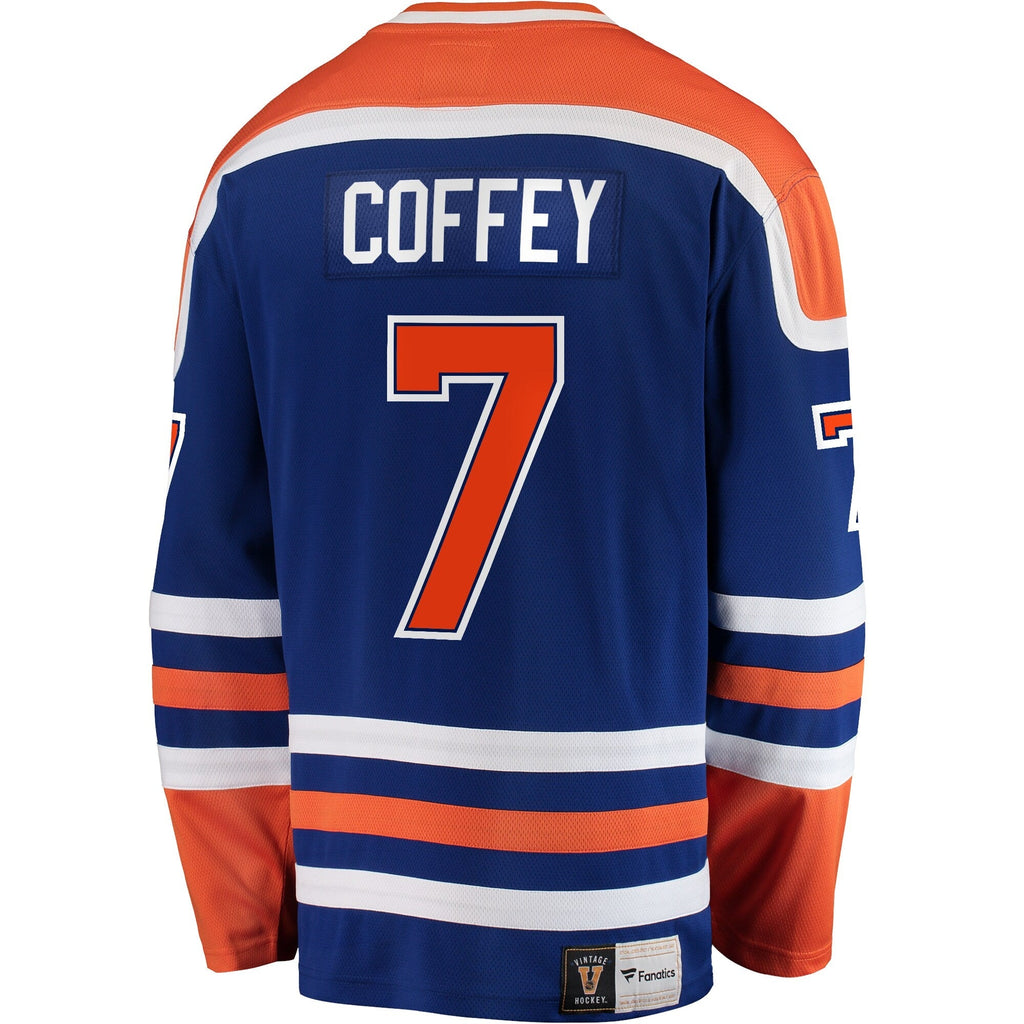 Paul Coffey Edmonton Oilers   Premier Breakaway Retired  Jersey - Blue