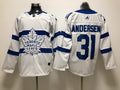 Men's Toronto Maple Leafs Frederik Andersen #31 White Player Game Jersey1