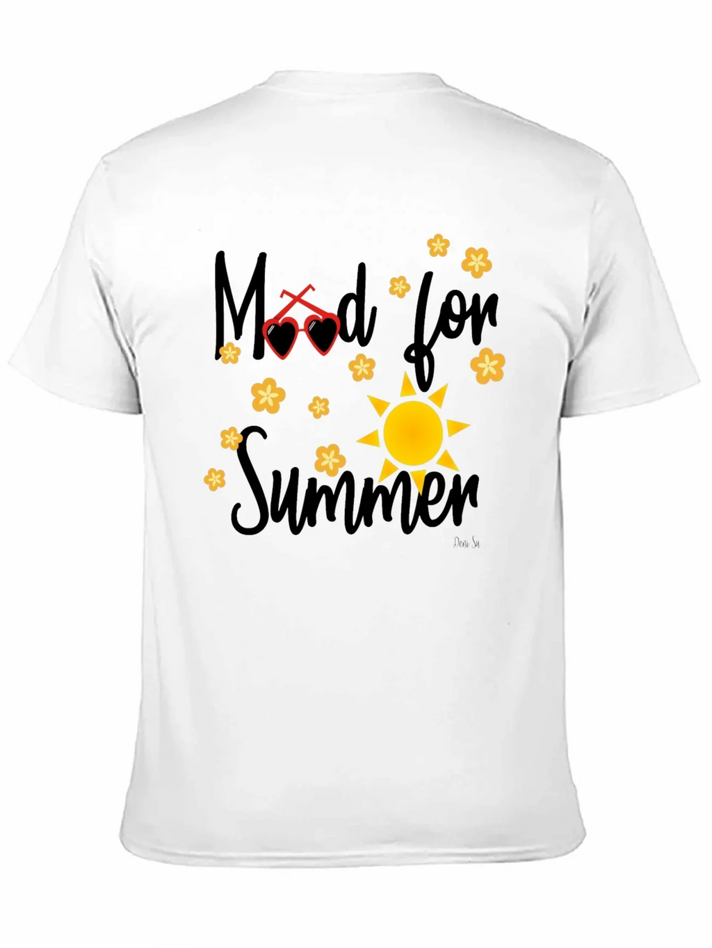 Mood for Summer Graphic Black T-Shirt