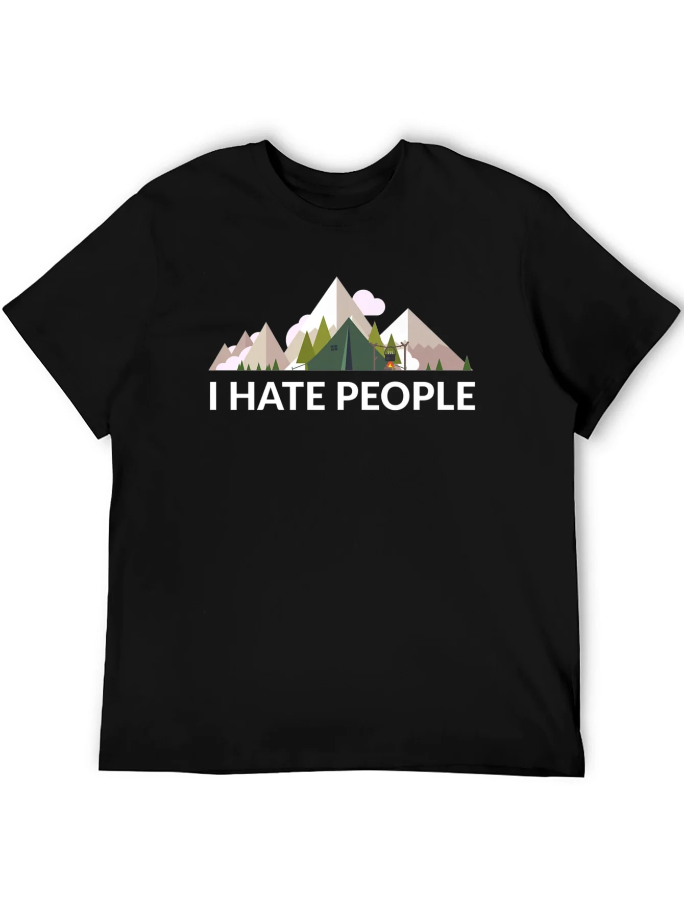 I Hate People T-Shirt - Camping & Hiking Tee