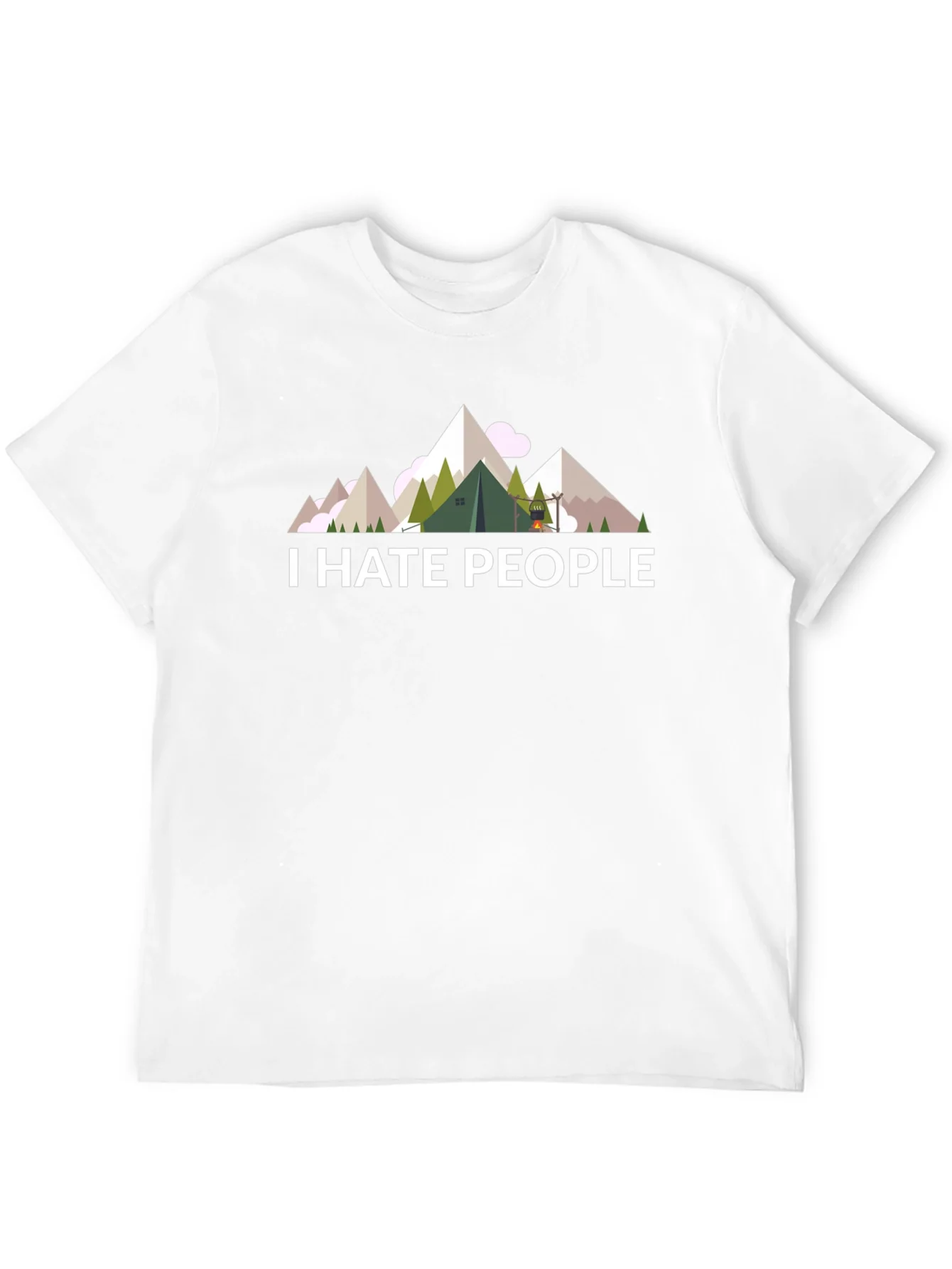 I Hate People T-Shirt - Camping & Hiking Tee