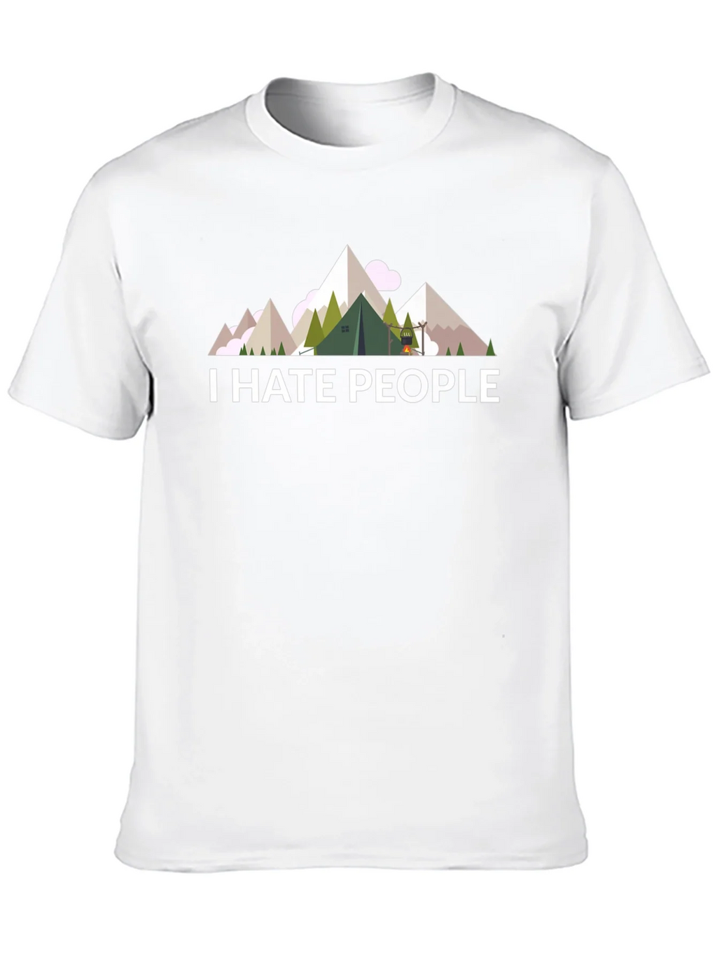 I Hate People T-Shirt - Camping & Hiking Tee