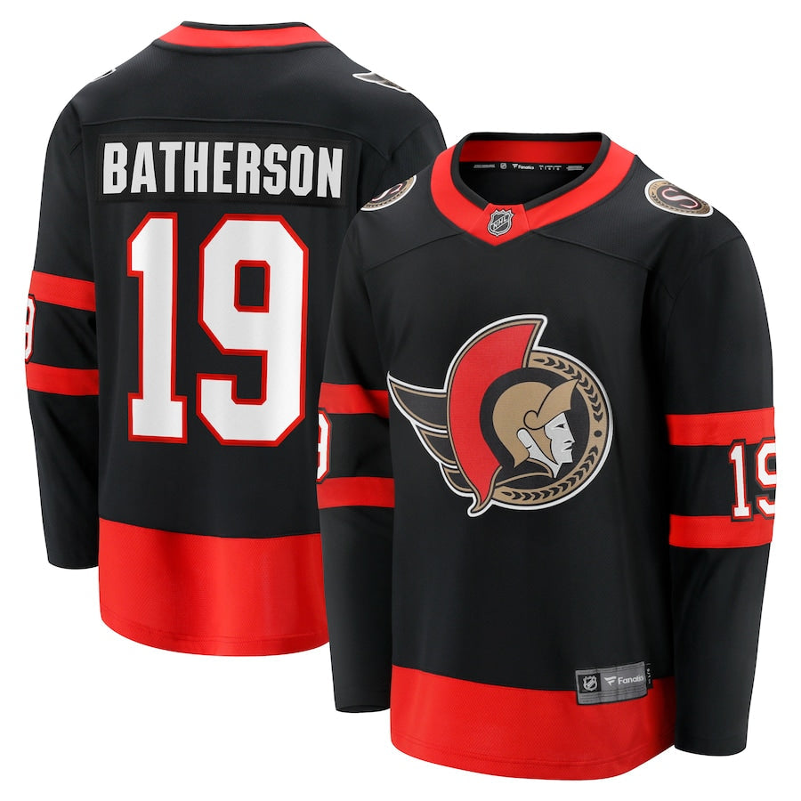 Drake Batherson Ottawa Senators   Home Breakaway Jersey - Black