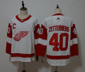 Men's Detroit Red Wings Henrik Zetterberg #40 White Breakaway Player Jersey1