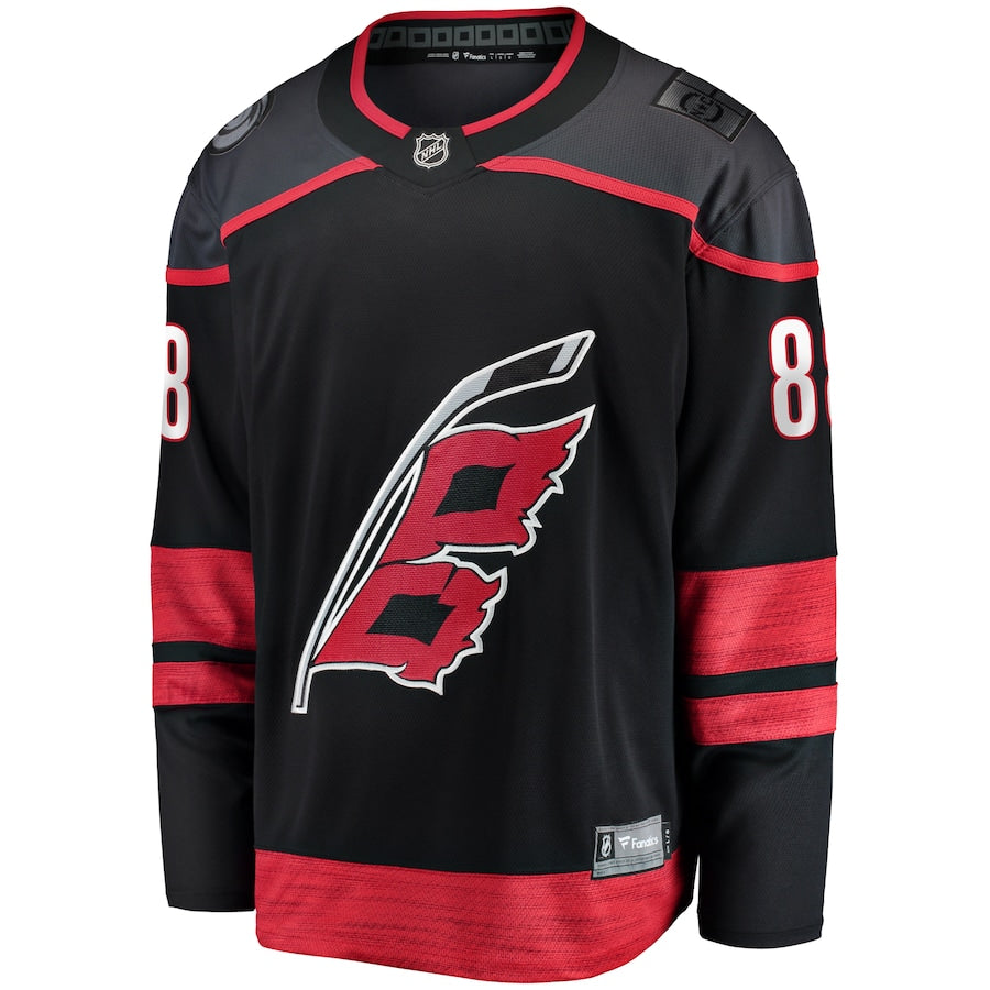 Martin Necas Carolina Hurricanes   Home Breakaway Jersey - Black