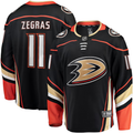Men's Anaheim Ducks Trevor Zegras #11 Black Home Breakaway Player Jersey1