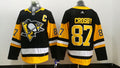 Men's Pittsburgh Penguins sidney crosby  #87 Black Replica Player Jersey1