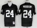 Men's Oakland Raiders Charles Woodson Mitchell & Ness Black Legacy Replica Jersey1