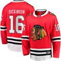 Men's Chicago Blackhawks Jason Dickinson #16 Red Home Breakaway Jersey1