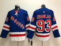 Men's New York Rangers Mika Zibanejad #93 Blue Player Jersey1