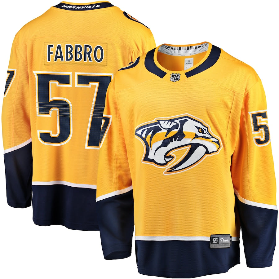Dante Fabbro Nashville Predators   Replica  Jersey - Gold