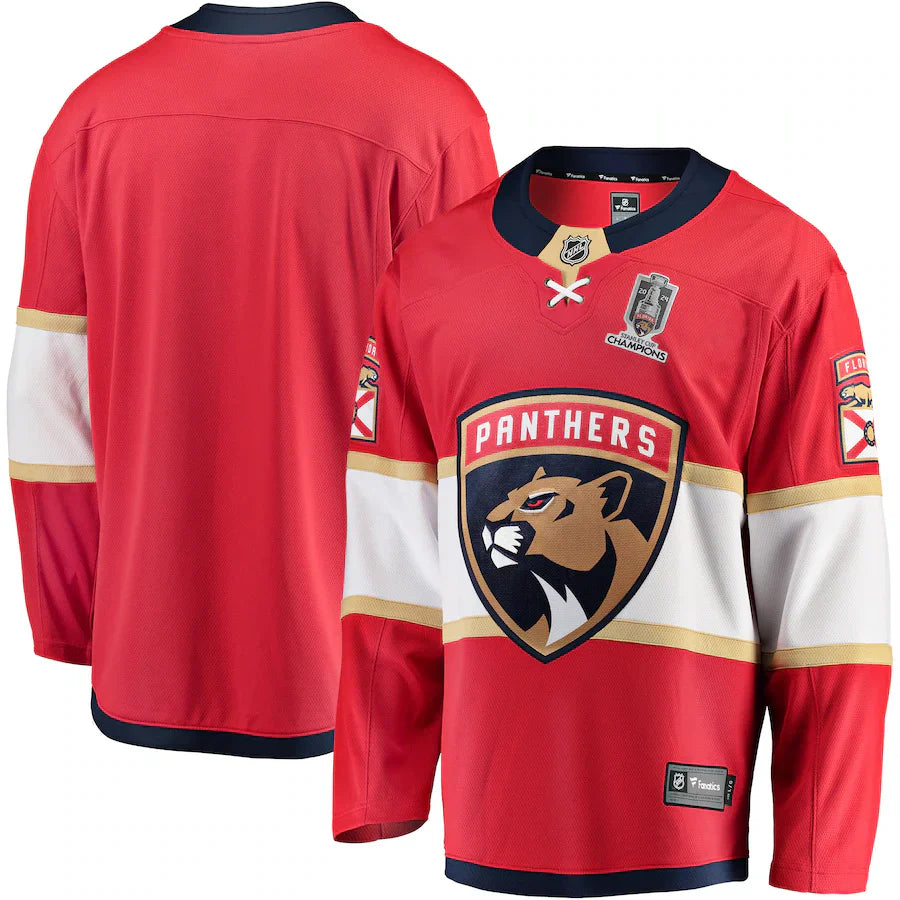 Florida Panthers   Home 2024 Stanley Cup Champions Breakaway Jersey ��������������������������������������������������������������������������������� Red