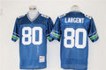 Men's Seattle Seahawks Steve Largent Mitchell & Ness Royal Legacy Replica Jersey1