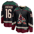 Men's Arizona Coyotes Jason Zucker #16 Black Home Breakaway Jersey1