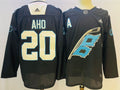 Men's Carolina Hurricanes Sebastian Aho #20 Black Player Jersey1