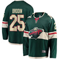 Jonas Brodin Minnesota Wild   Breakaway Jersey - Green