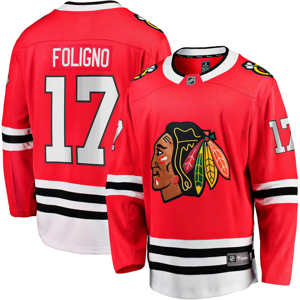 Nick Foligno Chicago Blackhawks   Home Breakaway Jersey - Red