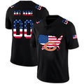 Custom1 Chicago Bears Football Black Limited Fashion Flag Stitched Jersey1 Football Jerseys