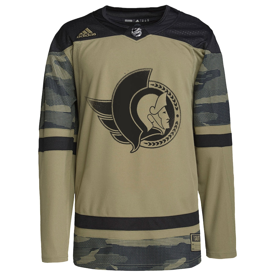 Ottawa Senators   Logo Military Appreciation Team   Practice Jersey - Camo