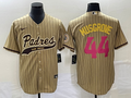 Men's San Diego Padres Joe Musgrove #44 Tan Replica Player Jersey1 Joint Edition