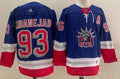 Men's New York Rangers Mika Zibanejad #93 Blue Player Game Jersey1